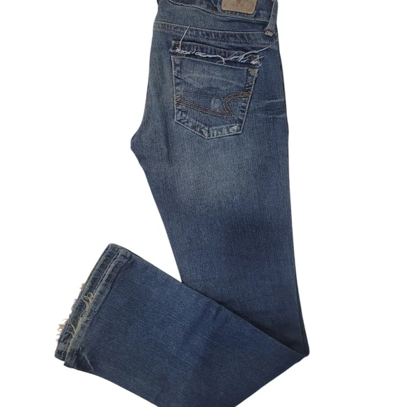 Boot Cut Ripped Jeans - Picture 2 of 3